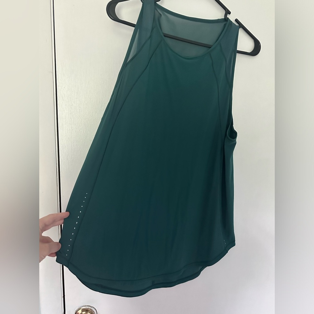 Lululemon sculpt tank size 12 teal
